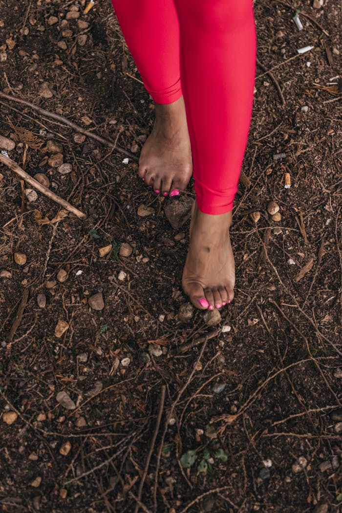 Close-Up Shot of a Persons Feet